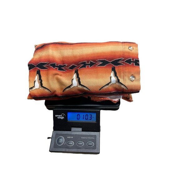 Roper Western Men's Multi Colored Sz M Bull Head Long Sleeve Shirt 15 1/2 33 - Picture 11 of 11